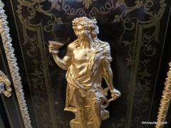 Stamped Vve SORMANI cabinet Furniture L XIV with 2 doors Boulle marquetry 19th