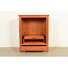 Harden Furniture Arts and Crafts Shaker Solid Cherry Wood Media Cabinet