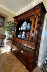 Gorgeous Antique English Oak Display Cabinet, circa 1800’s