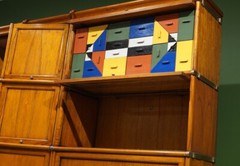 Barrister stacking Studio Globe Wernicke bookcase Desk Office Set
