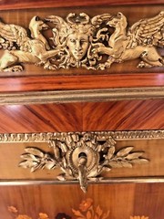 A Louis XVI Style 19th Secretaire a Abattant Linke Bronze MUSEUM PIECE