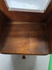Antique Hanging Wooden Shelf With 2 Small Drawers