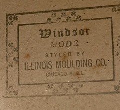 MCM Windsor Mirrored Shadowbox Curio Shelf 25×29 Vintage Illinois Moulding Co