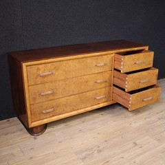 Chest of drawers furniture commode design Italian dresser modern in wood 70s