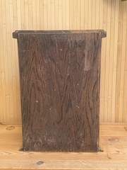 Antique Oak Apothecary Medicine Cabinet Bevelled Mirror Drawer 1920s/30s