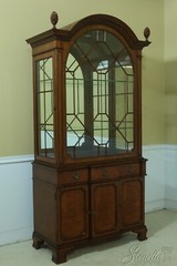 L53296EC: Adam Design Mahogany Dome Top China Cabinet 1 of 2