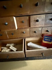 Humphreys Specific Homeopathic Cabinet W/Medications 1930’s Display. 40 +Items