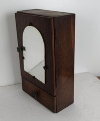 small Art Deco Antique Medicine Apothecary Cabinet Bathroom Shaving barn style