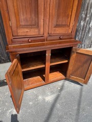 Antique Pine Step Back Cupboard