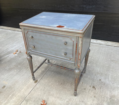 Vintage French Country Farmhouse Bar Cabinet Cottage Shabby