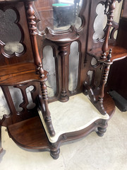 Antique Victorian Rosewood Mitchell & Rammelsberg Etagere / Hall Tree