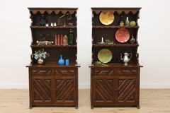 Spanish Vintage Carved Birch Kitchen or Bar Cabinet, Display #55817