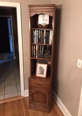 PENNSYLVANIA HOUSE Solid Oak 4 Piece Corner Cabinet & Side Cabinet Set EXC COND!