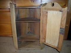 Vintage Handmade Wooden Hanging Cabinet / 1920’s – 30’s / American Chestnut Wood