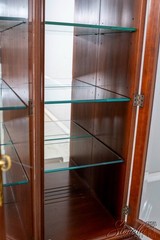 70401: HENKEL HARRIS Cherry Large China Cabinet Breakfront