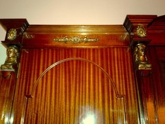 ANTIQUE FRENCH EMPIRE EXCLUSIVE CHINA CABINET MAHOGANY CIRCA 1890s
