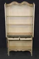 Baker Paint Decorated Venetian Italian Vitrine Display China Cabinet Vitrine