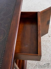 L69860: THEODORE ALEXANDER Incised Copper Surface Cabinet Commode