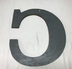Decorative Salvaged Tin Ceiling 17″ Patchwork Mix Color Metal Letter C 1595-23B
