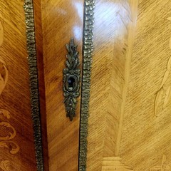 19th C French Marquetry and Ormolu Cabinet on Stand