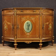 Italian sideboard furniture cabinet painted gold antique style 20th century