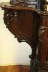 Antique Renaissance Revival Rosewood Etagere Hall Stand Bar