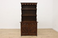 Spanish Vintage Carved Birch Kitchen or Bar Cabinet, Display #56203