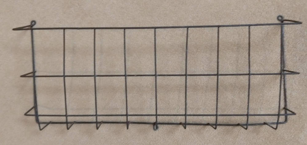 Vintage Sellers / Hoosier Cabinet Cookbook Holder Metal Wire Rack Antique 19×8