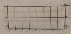 Vintage Sellers / Hoosier Cabinet Cookbook Holder Metal Wire Rack Antique 19×8
