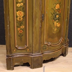 Painted lacquered corner cupboard furniture sideboard venetian style 20th cent