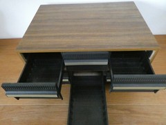 1970’S RETRO 6 DRAW AUDIO CASSETTS MEDIUM CABINET 39 X 30 X 19 cm #C1693