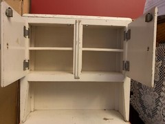 Vintage Sellers Salesman Sample / Children’s Hoosier Kitchen Cabinet / Hutch