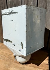 Vintage Antique Metal Hand Crank Flour Bin Sifter For Hoosier Cabinet