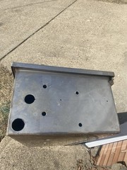 Vintage Retro Industrial Silver Metal Hanging Cabinet by Eagle Machinery Co