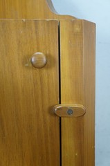 Vintage Pine Country Farmhouse Corner Cabinet Medicine Cupboard 27″