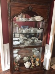 Curio Cabinet with 4 glass shelves. LOCAL PICKUP ONLY