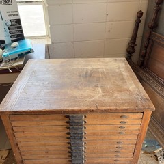 Vintage Oak Hamilton Printers/Blueprint Cabinet