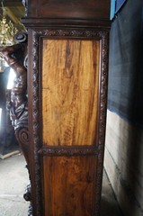 Important Pair Antique R.J. Horner Renaissance Revival Mahogany Bookcase Cabinet