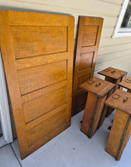 Library Bureau Sole Makers Tiger Oak File Cabinet Parts Side Back Tag Drawers