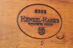 Henkel Harris Georgian Style Mahogany Display Case Cabinet
