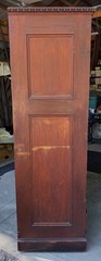 ANTIQUE Burl Walnut DENTIST CABINET/Armoire-Multi-DRAWER-Mirrored DOORS-19th C