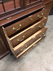 Henkel Harris Federal Breakfront Mahogany Solids And Veneers, Nr. Mint Condition
