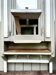 Antique Medicine Cabinet Art Deco Hidden Compartment Farmhouse Hall Tree Wooden