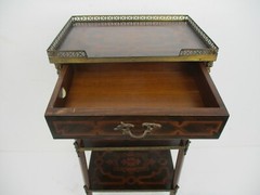 Napoleon III style French Étagère Cabinet Shelf 3 Tier Marquetry Mermaids WOW