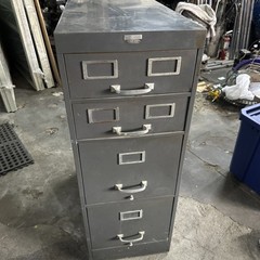 Vintage Cole-steel Metal File Cabinet Grey Industrial ￼