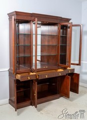 70401: HENKEL HARRIS Cherry Large China Cabinet Breakfront