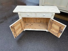 Antique Painted Pine Water Cupboard