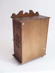 Art Nouveau Dutch Wooden Cabinet Antique Chip Carved Chest Folk Art Apothecary