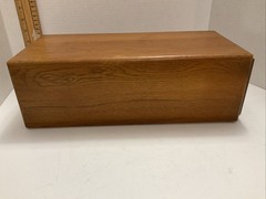 One Drawer Oak File Card Drawer w/ Brass handle Library Ref 4×6