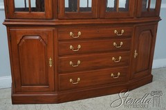 62635: HENKEL HARRIS Cherry Distressed Finish China Cabinet